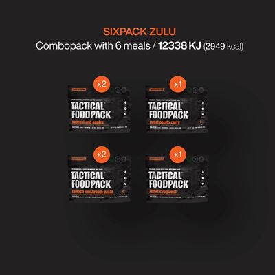 Jedlo dehydrované 6 porcií SIXPACK ZULU TACTICAL FOODPACK C0022 2