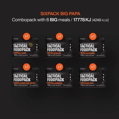 Jedlo dehydrované 6 porcií SIXPACK BIG PAPA  C0023 2