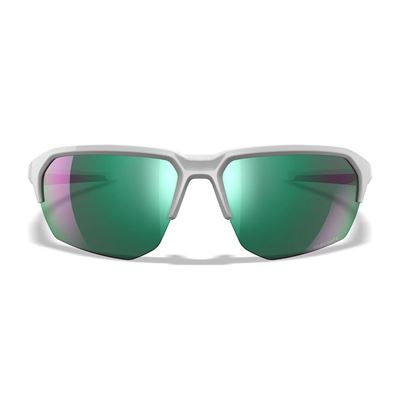 Okuliare strelecké WX JAKL CAPTIVATE™ BIELÝ rám POLARIZOVANÉ ZELENÉ sklá