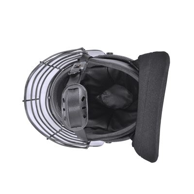 Prilba RIOT VISOR s ochranným štítom a mriežkou ČIERNA Commando CI-5116 3
