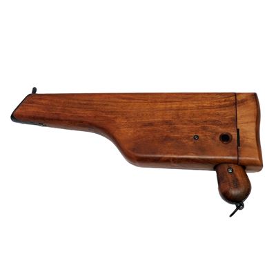 Pištoľ Mauser C-96 s drevenou pažbou - dekoračná replika