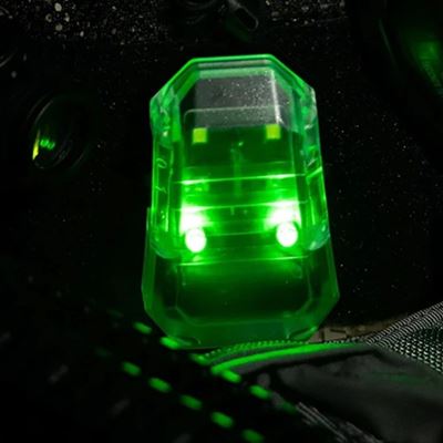 Svetlo pozičné F101 STEALTH SURVIVAL IPX8 na helmu ČIERNE
