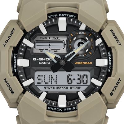 Pánske športové hodinky GA-010-5A TAN G-SHOCK GA-010-5A 10