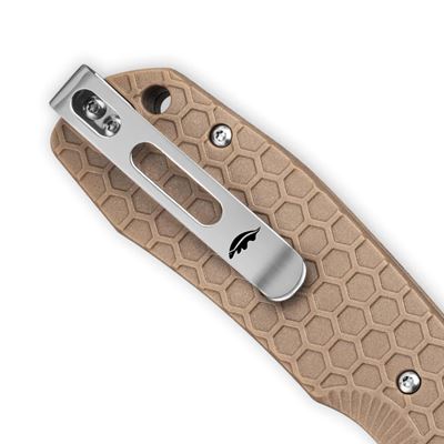 Nôž zatvárací CROSSBOLT hladké ostrie TAN HONEY BADGER KNIVES HB6002 3