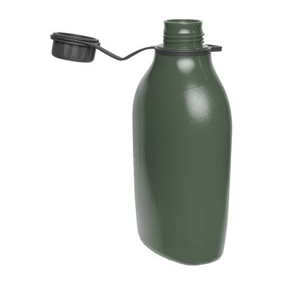 Fľaša plastová EXPLORER 1l s karabínou OLIVE GREEN