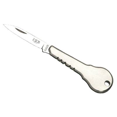 Nôž v tvare kľúča 4,5cm STRIEBORNÝ