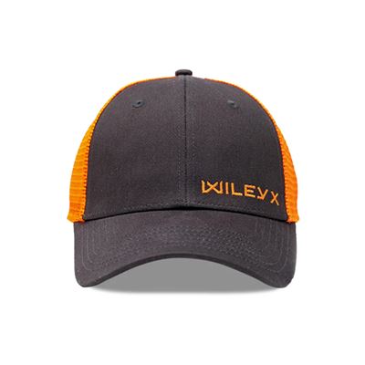Čiapka baseball ORANŽOVÉ horizontálne logo WILEY X ŠEDÁ/ORANŽOVÁ WILEY X J914-W 2