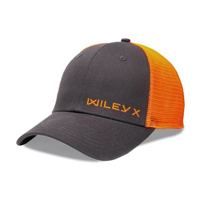 Čiapka baseball ORANŽOVÉ horizontálne logo WILEY X ŠEDÁ/ORANŽOVÁ