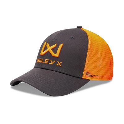 Čiapka baseball ORANŽOVÉ logo WILEY X ŠEDÁ/ORANŽOVÁ