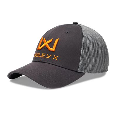 Čiapka baseball ORANŽOVÉ logo WILEY X ŠEDÁ