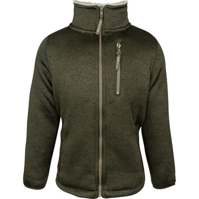 Bunda detská SCANDINAVIAN SHERPA zateplená ZELENÁ