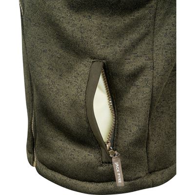 Bunda detská SCANDINAVIAN SHERPA zateplená ZELENÁ