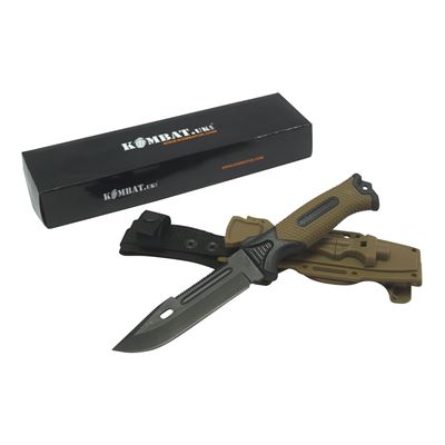 Nôž s pevnou čepeľou ADVENTURE BUSHCRAFT s kresadlom