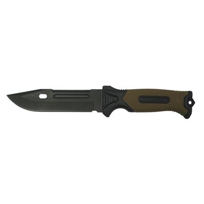 Nôž s pevnou čepeľou ADVENTURE BUSHCRAFT s kresadlom