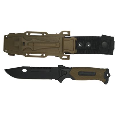 Nôž s pevnou čepeľou ADVENTURE BUSHCRAFT s kresadlom