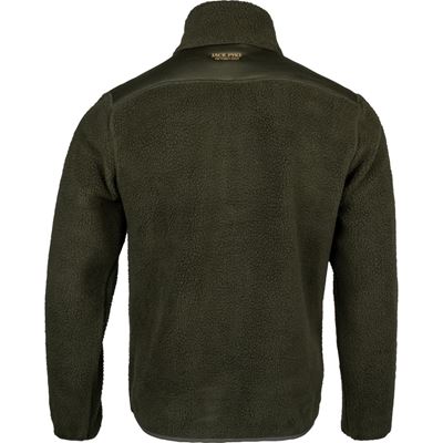 Mikina SHERPA FLEECE PULLOVER ZELENÁ