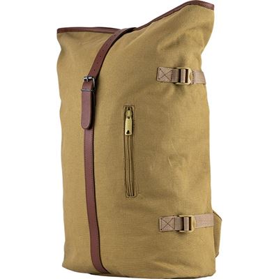 Ruksak FOLD TOP plátený PIESKOVÝ
