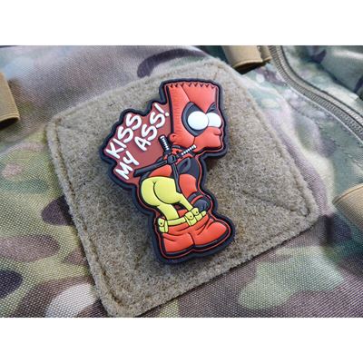 Nášivka KISS MY ASS plast velcro JACKETS TO GO JTG-DPS-FC 2