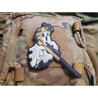 Nášivka GHOST SNIPER plast velcro GLOW IN THE DARK