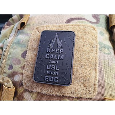 Nášivka KEEP CALM AND USE YOUR EDC velcro ČIERNA JACKETS TO GO JTG-KCN-BO 3