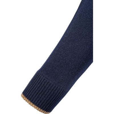 Sveter ASHCOMBE so zipsom jahňacia vlna NAVY BLUE JACK PYKE JZKNITASHNAV 5