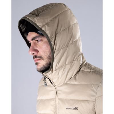 AURORA 2.0 PUFFER HOODED JACKET KHAKI