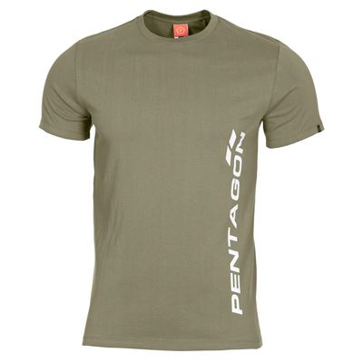 Tričko PENTAGON VERTICAL OLIVE GREEN