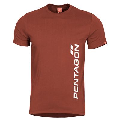 Tričko PENTAGON VERTICAL MAROON RED