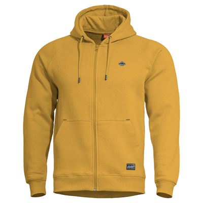 Mikina PHAETON ZIP s kapucňou TUSCAN YELOW