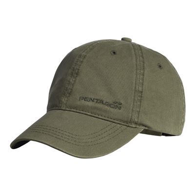 Bavlnená čiapka MIKE TWILL BB CAP s výšivkou PENTAGON OLIVE GREEN