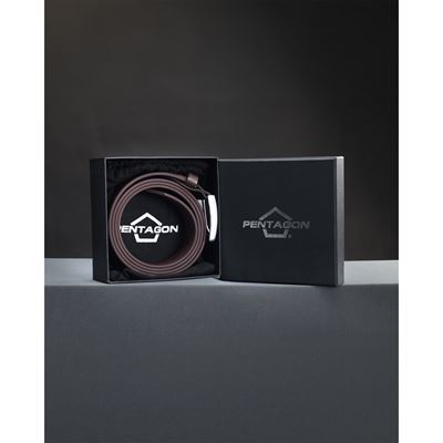 Opasok MONTE so STRIEBORNOU prackou 35 mm VÍNOVÝ PENTAGON K17140-STL-10 5