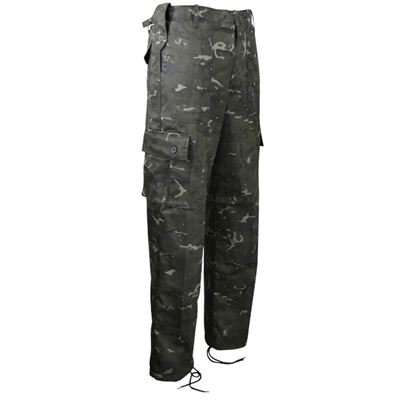 Nohavice KOMBAT BTP Black camo