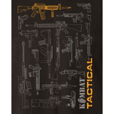 Bavlnené tričko TACTICAL GUN BLACK