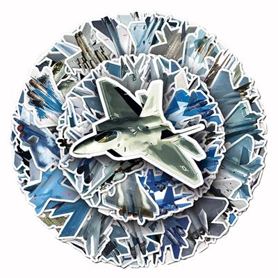 Nálepky AIRCRAFT, sada 50 kusov KOMBAT KO-2302-AIR 3