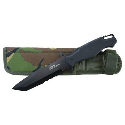 Nôž s pevnou čepeľou SWAT TACTICAL kombinované ostrie DPM