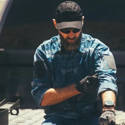 Košeľa MBDU WESTERN BLUE PLAID