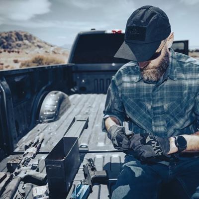 Košeľa MBDU WESTERN BLUE PLAID