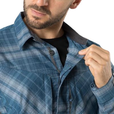 Košeľa MBDU WESTERN BLUE PLAID