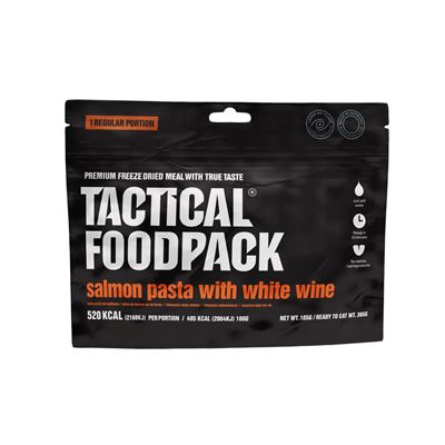 Jedlo dehydrované cestoviny s lososom na bielom víne TACTICAL FOODPACK M0026 2