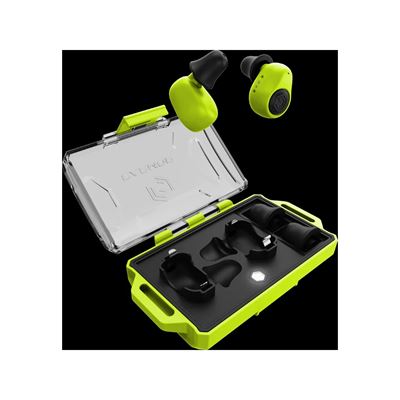 Špunty do uší elektronické M23T AI ASSISTENT s BlueTooth NEON ZELENÉ EARMOR M23T-GR-AI 2