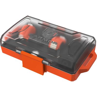 Špunty do uší elektronické M23T AI ASSISTENT s BlueTooth ORANŽOVÉ EARMOR M23T-OG-AI 4