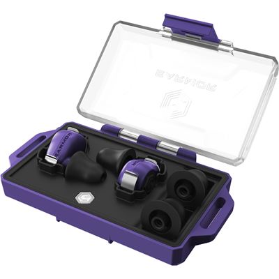 Špunty do uší elektronické M23T AI ASSISTENT s BlueTooth FIALOVÉ EARMOR M23T-PP-AI 4