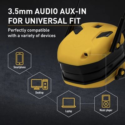 Slúchadlá elektronické M300X ČIERNE EARMOR M300X-BK 7