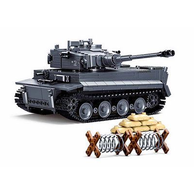 Stavebnica ťažký tank PANZERKAMPFWAGEN VI TIGER RC na diaľkové ovládanie Sluban M38-B0851 5