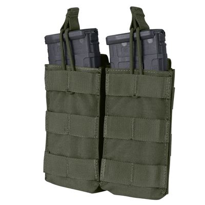 Sumka MOLLE dvojitá na zásobníky 2xM4 otvorená RANGER GREEN