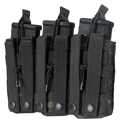 Sumka MOLLE trojitá na zásob. 3xM4 otvor. MULTICAM® BLACK