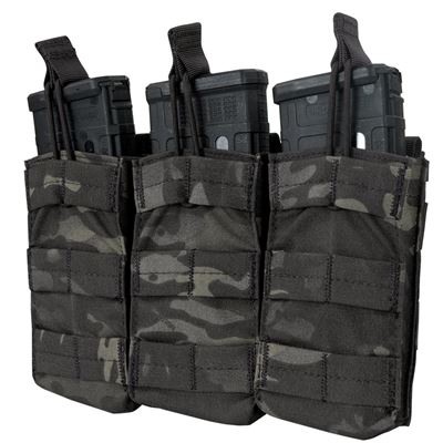 Sumka MOLLE trojitá na zásob. 3xM4 otvor. MULTICAM® BLACK