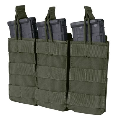 Sumka MOLLE trojitá na zásob. 3xM4 otvorená RANGER GREEN