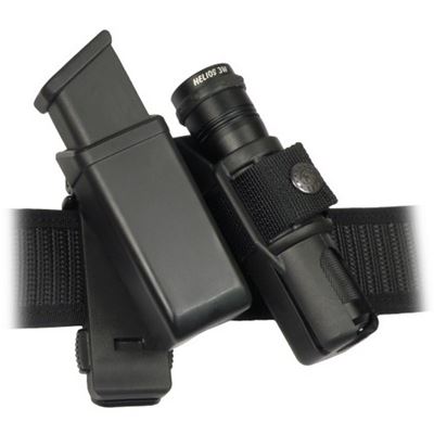 Puzdro rotačné MOLLE pre zásobník 9mm Luger a baterku
