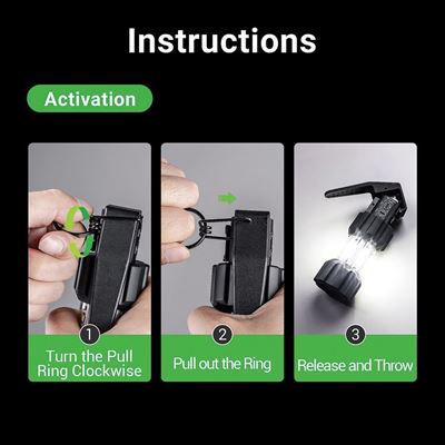 Taktický výcvikový oslepujúci granát 11 000 lúmenov – 130 decibelov NEXTORCH ND30B 3